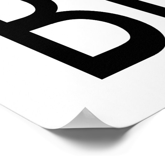 Behalt Ruhe und Frühstück Poster (Ecke)