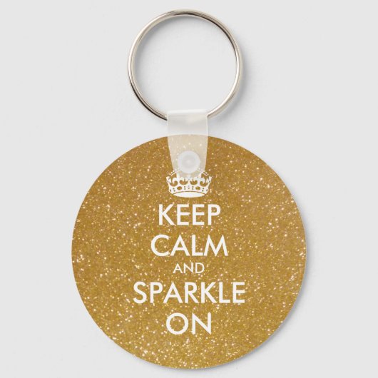 Behalt Ruhe und Funkeln auf den Schlüsselanhängern Schlüsselanhänger (Vorderseite)