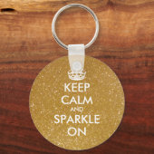 Behalt Ruhe und Funkeln auf den Schlüsselanhängern Schlüsselanhänger (Vorderseite)