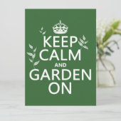 Behalt Ruhe und Garten On - Alle Farben Einladung (Stehend Vorderseite)