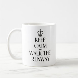 Behalt Ruhe und gehe die Start- und Landebahn-Tass Kaffeetasse
