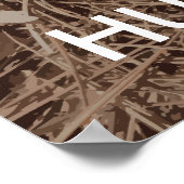 Behalt Ruhe und gehen Jagd Camouflage Poster (Ecke)