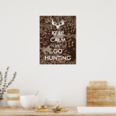 Behalt Ruhe und gehen Jagd Camouflage Poster (Küche)