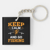 Behalt Ruhe und gehen Mouse Pad Classic Round S Schlüsselanhänger (Rückseite)