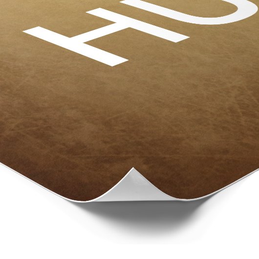 Behalt Ruhe und geht Jagdplakat Poster (Ecke)