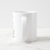 Behalt Ruhe und genieße dein Tee/ Personalisiert/  Jumbo-Tasse (Rückseite)
