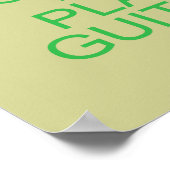 Behalt Ruhe und Gitarre spielen (akustisch) Poster (Ecke)