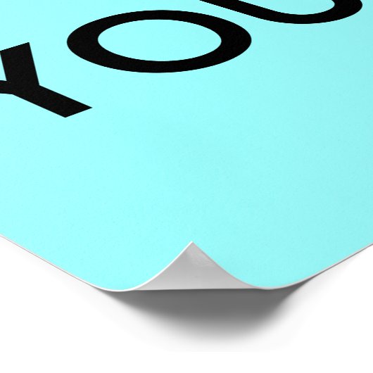 Behalt Ruhe und glaube an dich selbst Poster (Ecke)