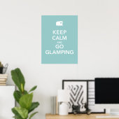 Behalt Ruhe und Go Glamping - RV Poster (Heimbüro)