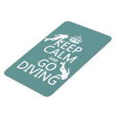 Behalt Ruhe und Go (Scuba) Tauchen (alle Farben) Magnet (Linke Seite)