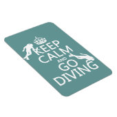 Behalt Ruhe und Go (Scuba) Tauchen (alle Farben) Magnet (Rechte Seite)