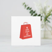 Behalt Ruhe und Go Shopping (Tasche2) Einladung (Stehend Vorderseite)