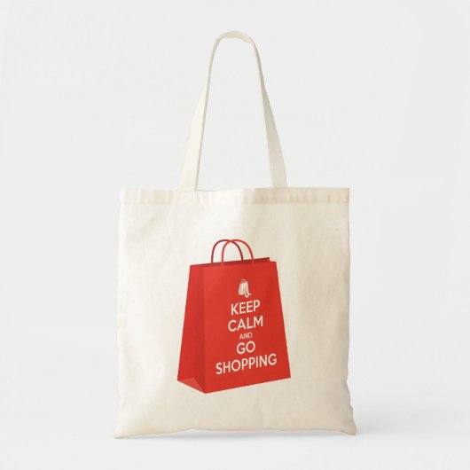 Behalt Ruhe und Go Shopping (Tasche2) Tragetasche (Vorne)