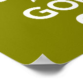 BEHALT Ruhe und Golf auf Grün Poster (Ecke)