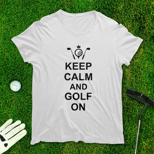 Behalt Ruhe und Golf beim Golfangebot Kostenlose G T-Shirt