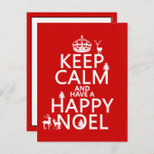 Behalt Ruhe und habe ein glückliches Weihnachten ( (Vorne/Hinten)