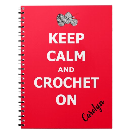 Behalt Ruhe und Häkchen an. Personalisiert, Ihr Na Notizblock (Vorderseite)