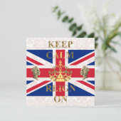 Behalt Ruhe und Herrschaft auf königlichem Jubiläu Einladung (Stehend Vorderseite)