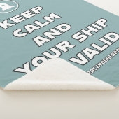 Behalt Ruhe und Ihr Schiff ist gültig Embrace Fand Sherpadecke (3/4)