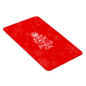 Behalt Ruhe und Jingle auf lebendiges Rot Magnet (Rechte Seite)