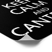 Behalt Ruhe und Kanter auf Pferdereiten Poster (Ecke)