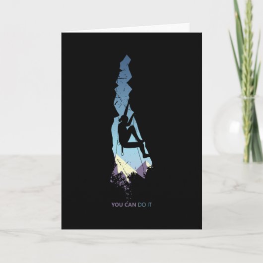 Behalt Ruhe und klettert Karte (Vorderseite)