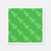 Behalt Ruhe und konzentriert auf den Weihnachtsbau Serviette (Vorderseite)