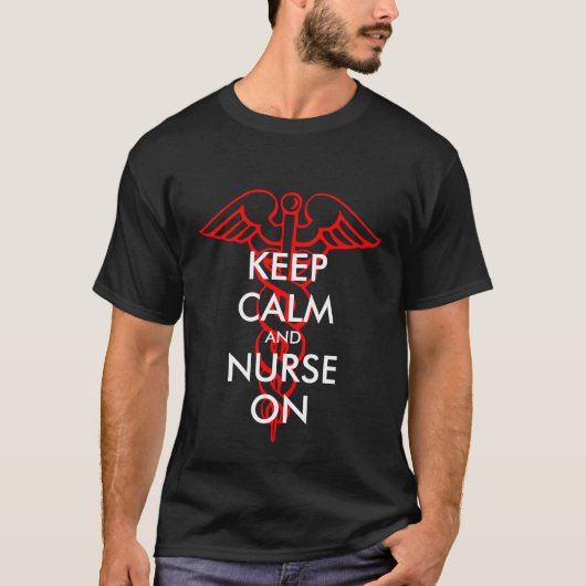 Behalt Ruhe und Krankenschwester an den Shirts mit (Vorderseite)