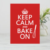 Behalt Ruhe und Kuchen Einladung (Stehend Vorderseite)