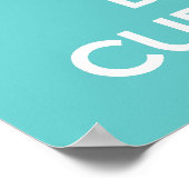 Behalt Ruhe und Kuchen Plakatwerbung Poster (Ecke)