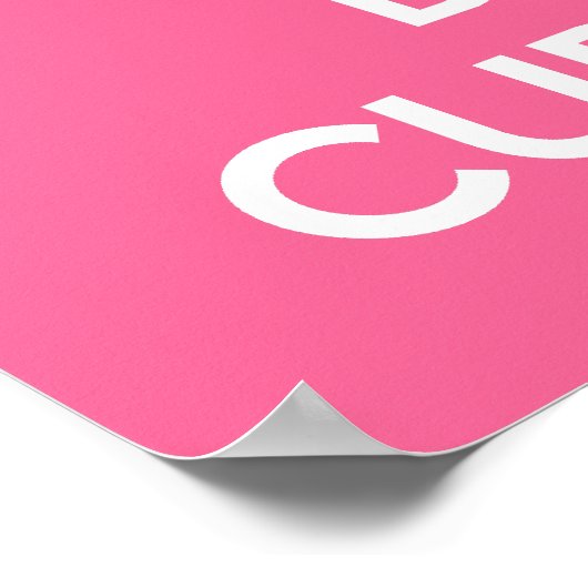 Behalt Ruhe und Kuchen Plakatwerbung Poster (Ecke)