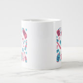 Behalt Ruhe und Lächeln auf| Niedlicher Satz Jumbo-Tasse (Vorderseite)