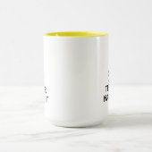 Behalt Ruhe und lass dem Lehrer mit dem lustigen 1 Tasse (Zentrum)