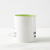 Behalt Ruhe und Lass einen Freshman Handle. Zweifarbige Tasse (Mittel)