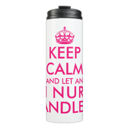Behalt Ruhe und lass eines registrierten Krankenpf Thermosbecher