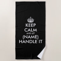 Behalt Ruhe und lass lass (dein Name) behandeln es