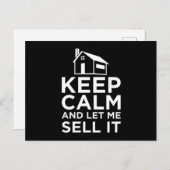 Behalt Ruhe und Lass mir verkaufen es lustig wirkl Postkarte (Vorne/Hinten)