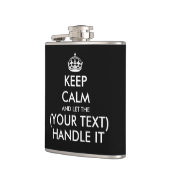 Behalt Ruhe und lass ... mit eigenem Getränk umgeh Flachmann (Links)