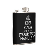 Behalt Ruhe und lass ... mit eigenem Getränk umgeh Flachmann (Rechts)