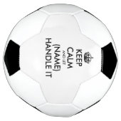 Behalt Ruhe und lass (Name) mit ihm Spaß Fußball-B Fußball (Gedreht)