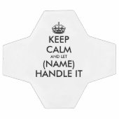 Behalt Ruhe und lass (Name) mit ihm Spaß Fußball-B Fußball (Flach)