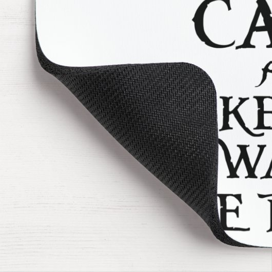 Behalt Ruhe und lass sie durch den Plank Pirate la Mousepad (Ecke)