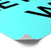 Behalt Ruhe und lass uns ein merkwürdiges Poster b (Ecke)