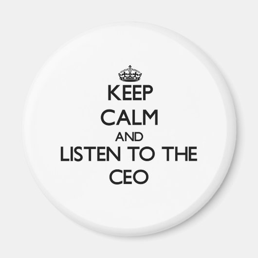 Behalt Ruhe und lausche dem CEO Magnet (Vorne)
