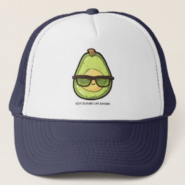 Behalt Ruhe und Liebe Avocado Truckerkappe