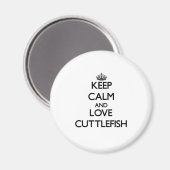 Behalt Ruhe und Liebe Cuttlefish Magnet (Vorderseite/Rückseite)