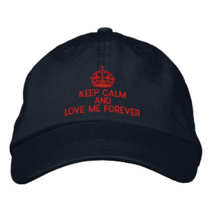 Behalt Ruhe und Liebe für immer Bestickte Kappe