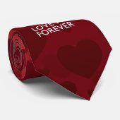 Behalt Ruhe und Liebe für immer Krawatte (Gerollt)