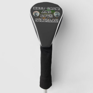 Behalt Ruhe und Liebe Gorillas! Golf Headcover