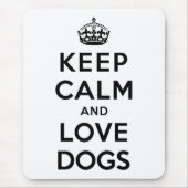Behalt Ruhe und Liebe Hunde Mousepad (Vorne)